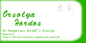 orsolya hordos business card